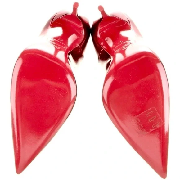 Christian Louboutin Kate’s in 120 mm. Metallic Red patent. EU37 100% authentic - Picture 2 of 6